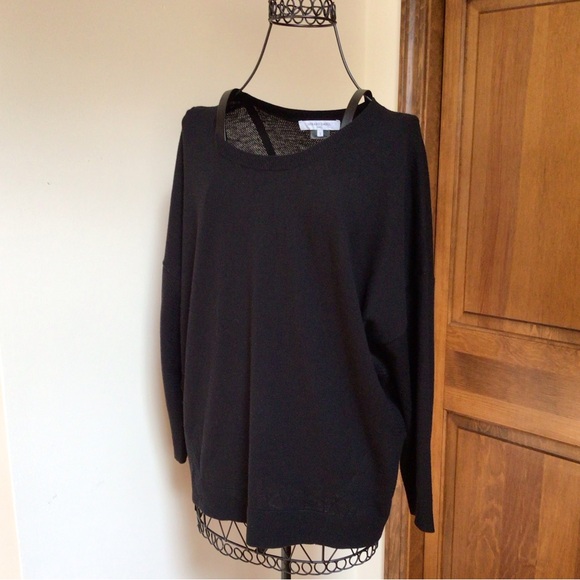 Gerard Darel wool with cashmere Sweater, 3/Large, black - Picture 3 of 6
